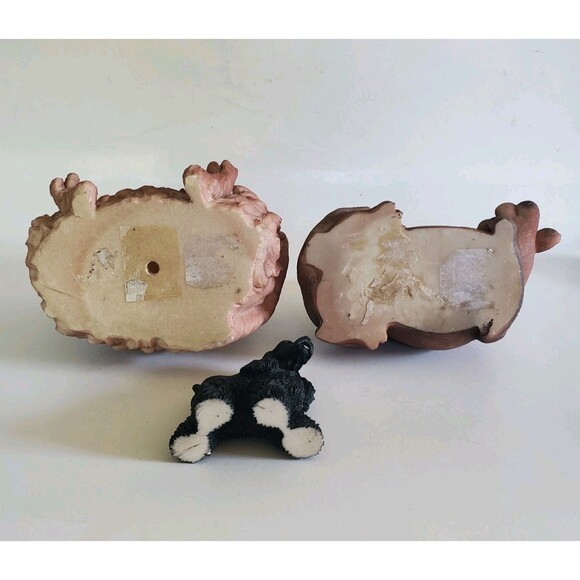 3D Dog Shaped Picture Photo Frame Holders Doggie Resin Figurines Cocker Spaniel - Picture 9 of 15